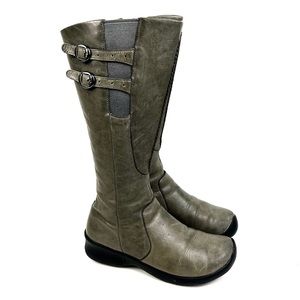 Keen Bern Baby Bern Waterproof Leather Tall Boots, Gray, Size 8